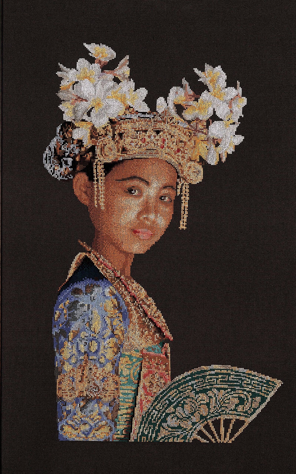 Thea Gouverneur - Counted Cross Stitch Kit - Balinese Dancer (brown) - Jobelan - 20 count - 948 - Thea Gouverneur Since 1959