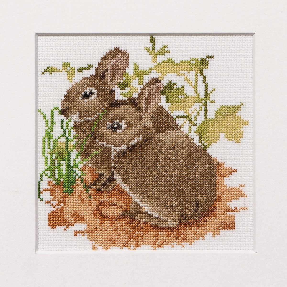 Thea Gouverneur - Counted Cross Stitch Kit - Bunnies - Aida - 14 count - 572A - Thea Gouverneur Since 1959