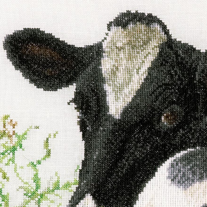 Thea Gouverneur - Counted Cross Stitch Kit - Cow (back) - Linen - 32 count - 452 - Thea Gouverneur Since 1959