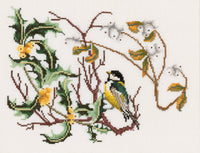 Thea Gouverneur - Counted Cross Stitch Kit - Great Tit - Aida - 16 count - 913A - Thea Gouverneur Since 1959