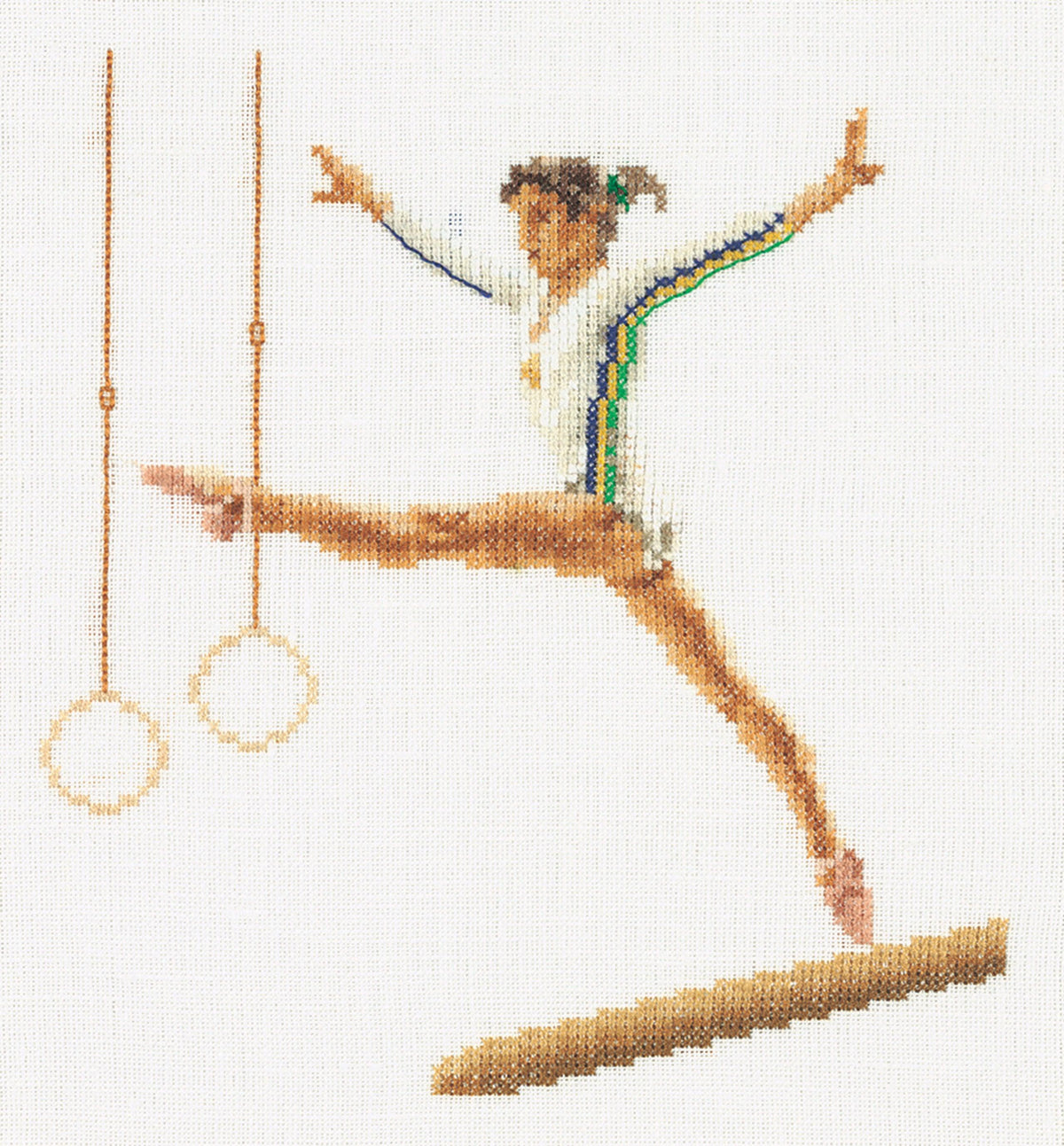Thea Gouverneur - Counted Cross Stitch Kit - Gymnastics - Aida - 18 count - 3038A - Thea Gouverneur Since 1959