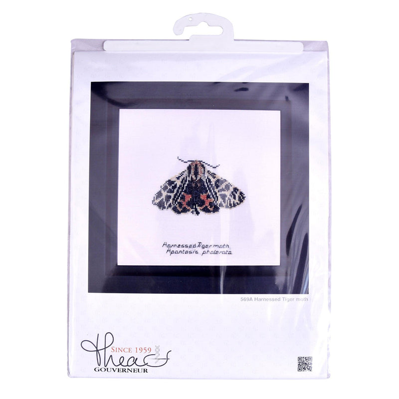 Thea Gouverneur - Counted Cross Stitch Kit - Harnessed Tiger moth - Aida - 16 count - 569A - Thea Gouverneur Since 1959