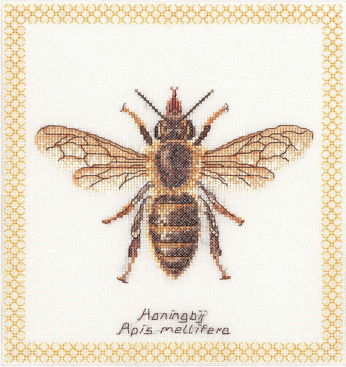 Thea Gouverneur - Counted Cross Stitch Kit - Honey Bee - Aida - 16 count - 3017A - Thea Gouverneur Since 1959