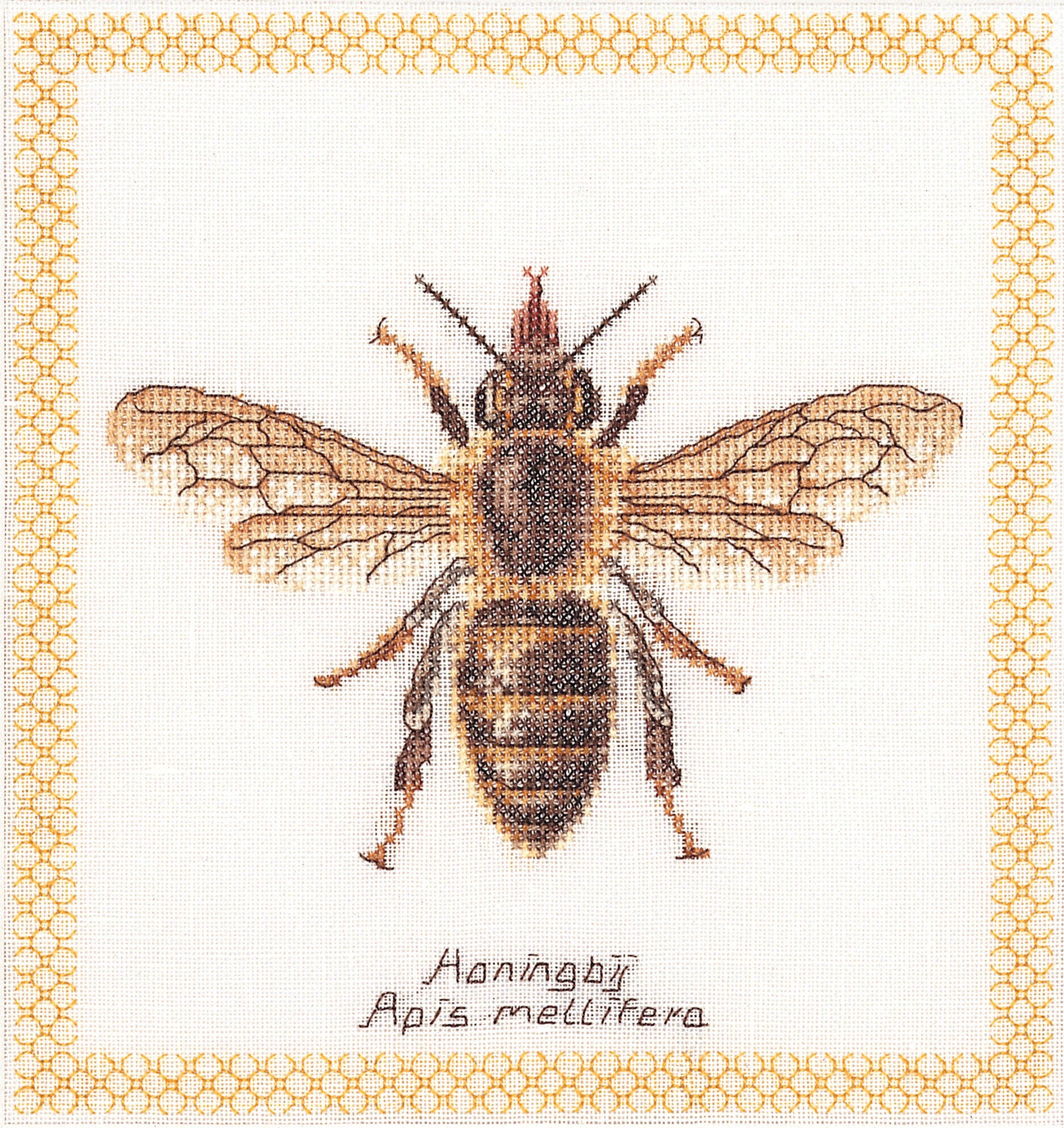 Thea Gouverneur - Counted Cross Stitch Kit - Honey Bee - Linen - 32 count - 3017 - Thea Gouverneur Since 1959