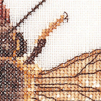 Thea Gouverneur - Counted Cross Stitch Kit - Honey Bee - Linen - 32 count - 3017 - Thea Gouverneur Since 1959