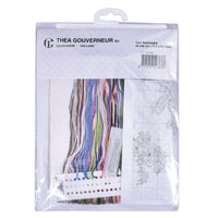 Thea Gouverneur - Counted Cross Stitch Kit - Hydrangea Panel - Linen - 32 count - 3067 - Thea Gouverneur Since 1959