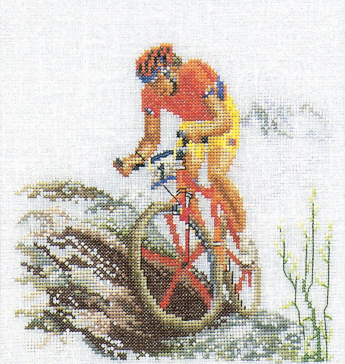 Thea Gouverneur - Counted Cross Stitch Kit - Mountainbike - Aida - 18 count - 3035A - Thea Gouverneur Since 1959