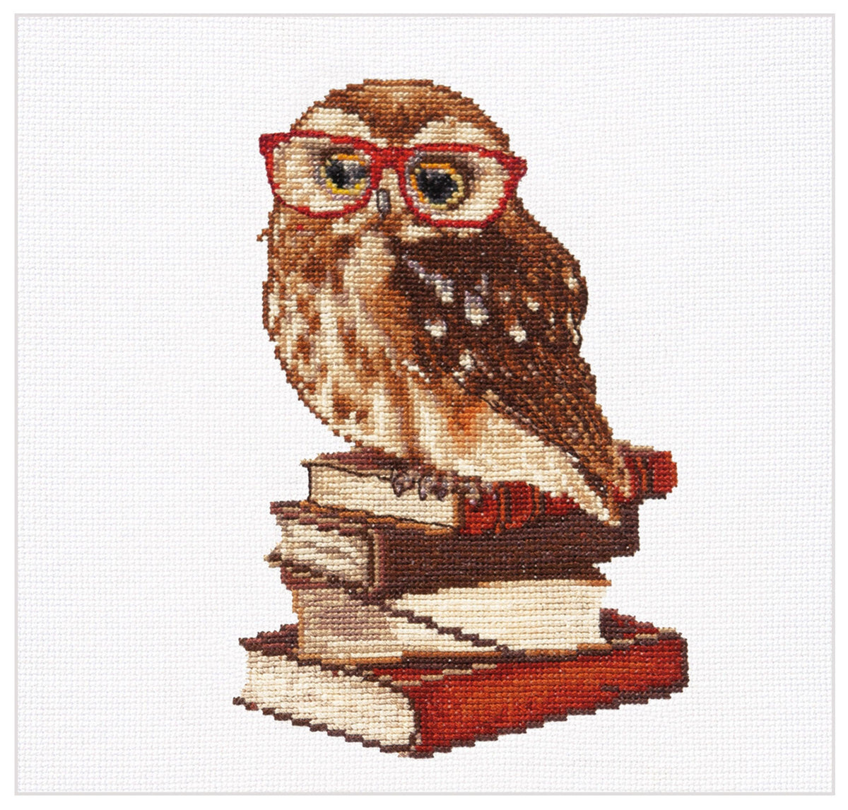 Thea Gouverneur - Counted Cross Stitch Kit - Owlways be Happy! - Aida - 16 count - 745A - Thea Gouverneur Since 1959