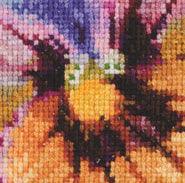 Thea Gouverneur - Counted Cross Stitch Kit - Pansy - Aida - 18 count - 454A - Thea Gouverneur Since 1959