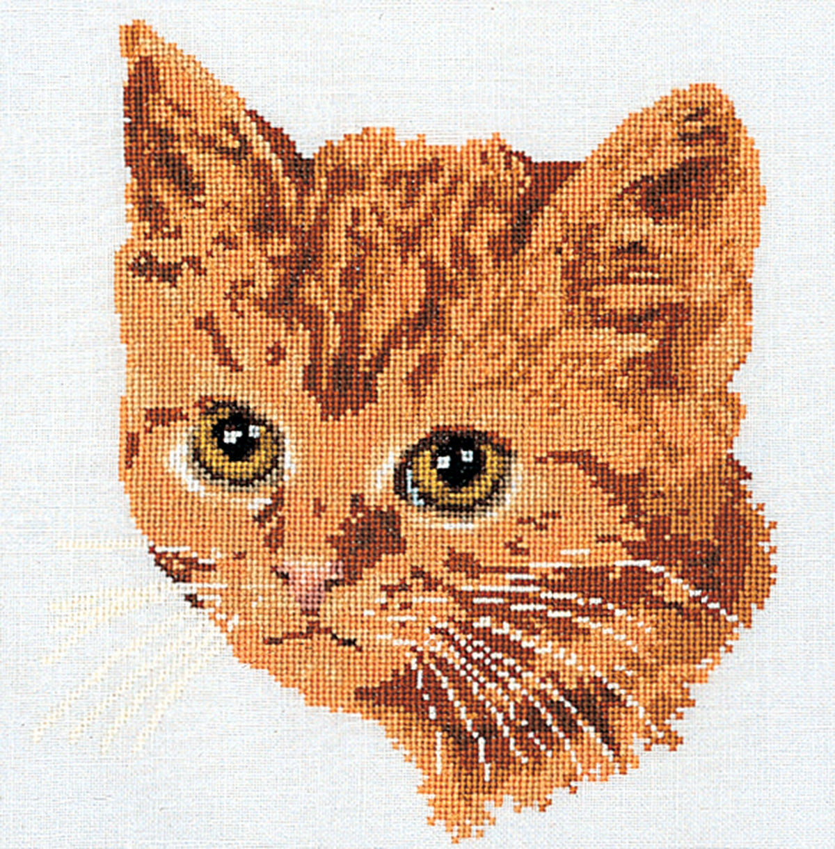 Thea Gouverneur - Counted Cross Stitch Kit - Red Cat - Linen - 24 count - 931 - Thea Gouverneur Since 1959