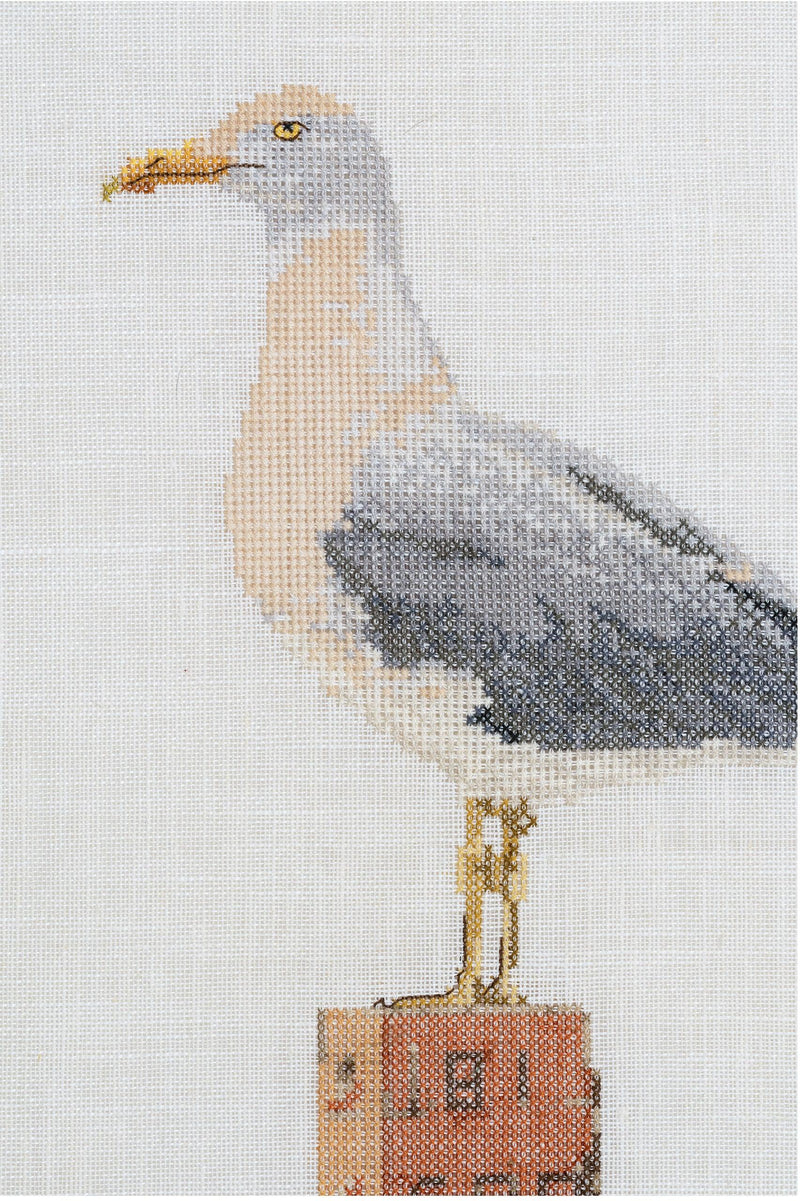 Thea Gouverneur - Counted Cross Stitch Kit - Seagull - Linen - 32 count - 1062 - Thea Gouverneur Since 1959