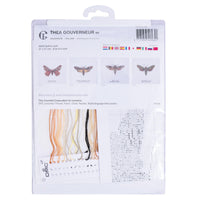 Thea Gouverneur - Counted Cross Stitch Kit - Sphinx moth - Linen - 32 count - 564 - Thea Gouverneur Since 1959