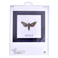 Thea Gouverneur - Counted Cross Stitch Kit - Spurge Hawk moth - Linen - 32 count - 565 - Thea Gouverneur Since 1959