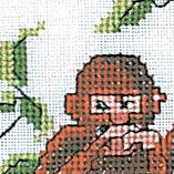 Thea Gouverneur - Counted Cross Stitch Kit - Three Wise Monkeys - Aida - 16 count - 1031A - Thea Gouverneur Since 1959