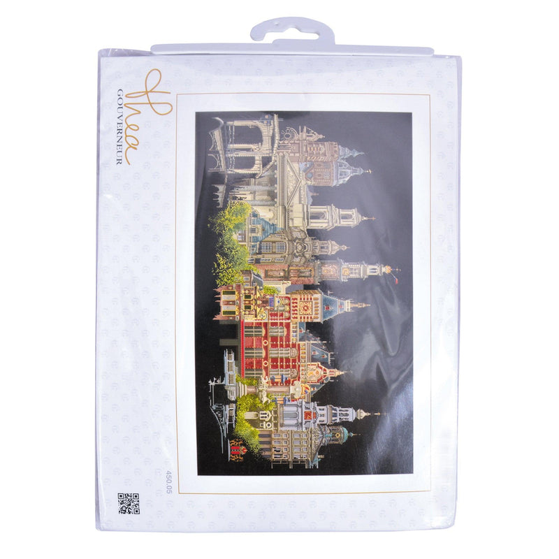 Thea Gouverneur - Counted Cross Stitch Kit - Amsterdam - Aida Black - 18 count - 450.05 - Thea Gouverneur Since 1959