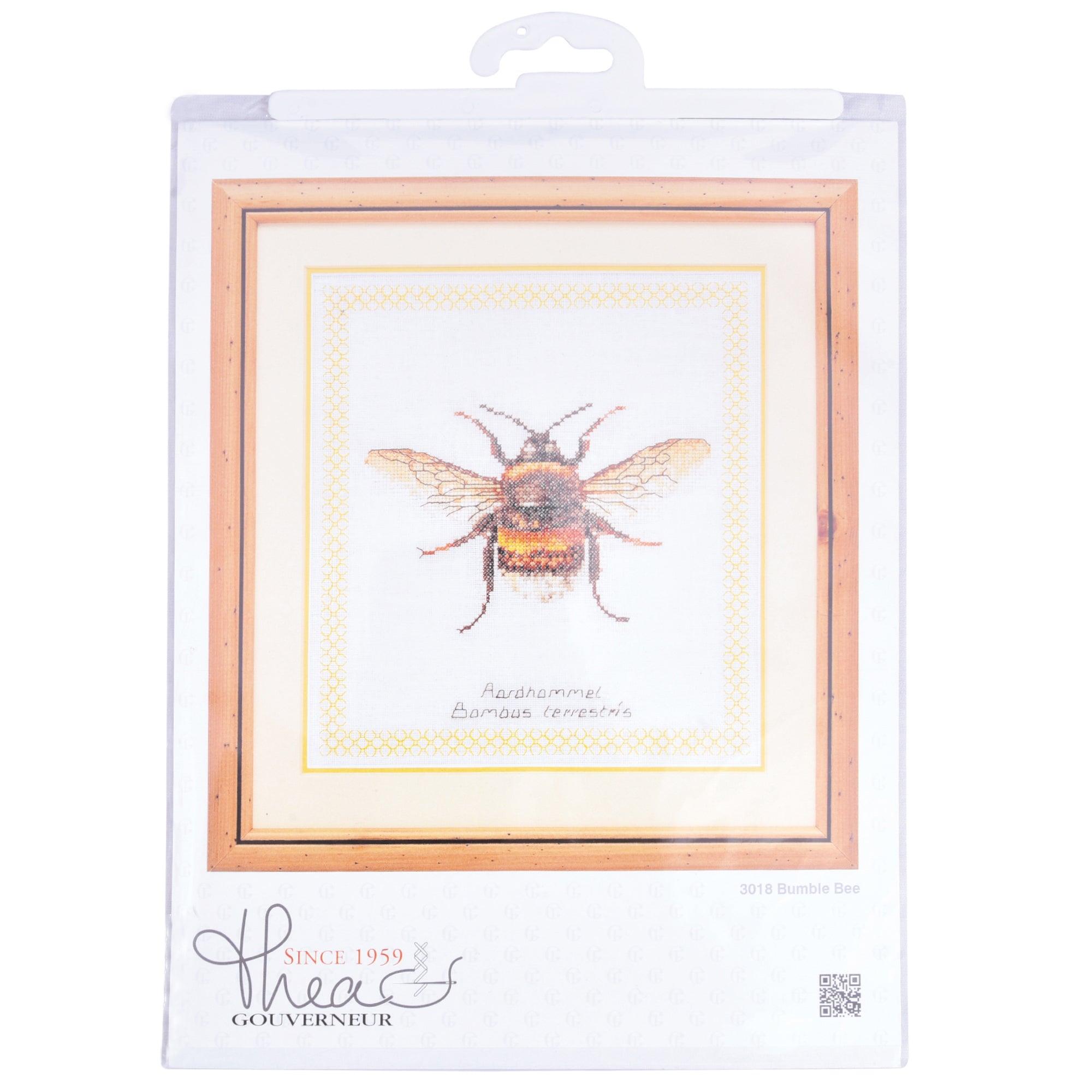Thea Gouverneur - Counted Cross Stitch Kit - Bumble Bee - Aida - 16 count - 3018A - Thea Gouverneur Since 1959