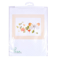 Thea Gouverneur - Counted Cross Stitch Kit - Butterfly-Nasturtium - Linen - 36 count - 437 - Thea Gouverneur Since 1959