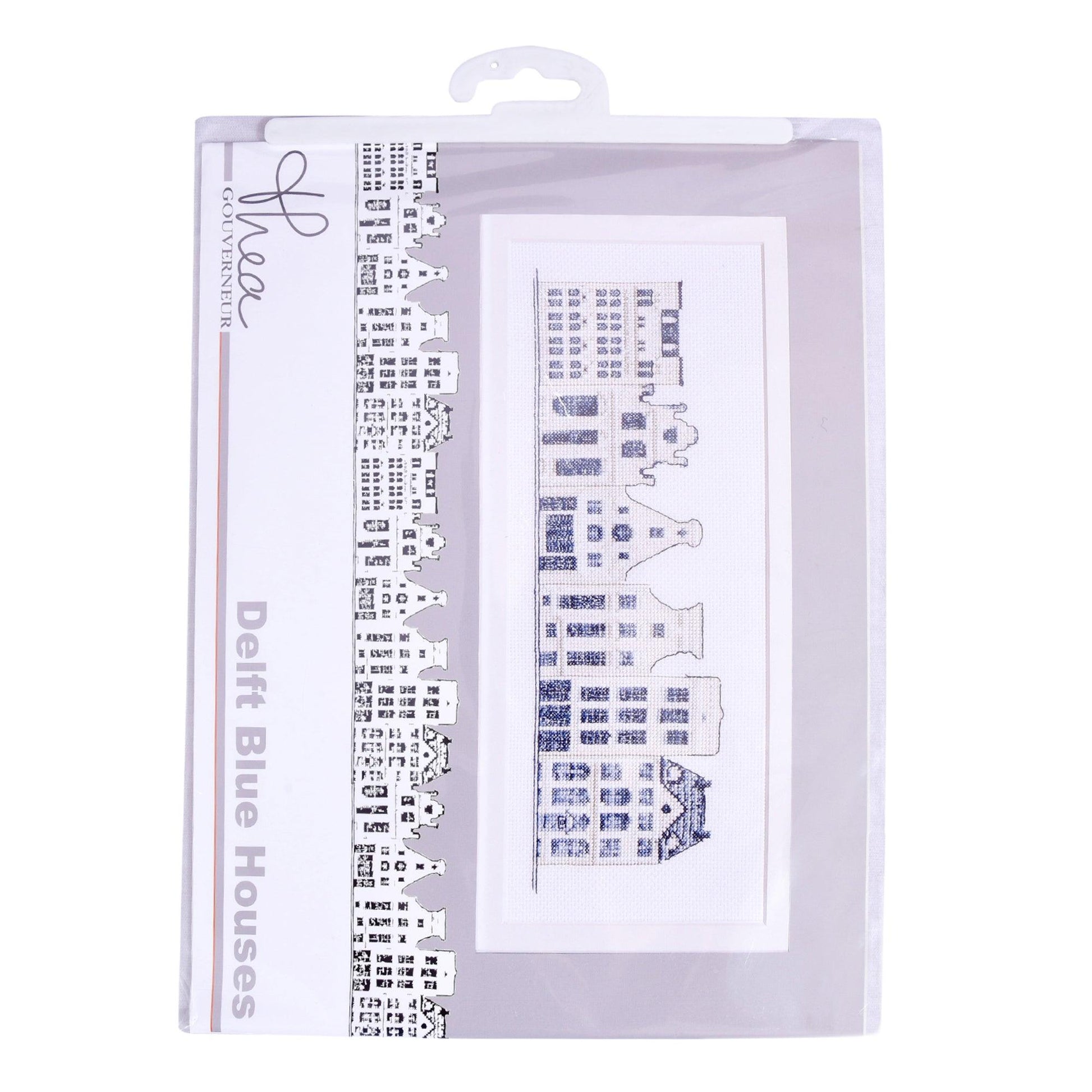 Thea Gouverneur - Counted Cross Stitch Kit - Delft Blue Houses - Aida - 18 count - 552A - Thea Gouverneur Since 1959