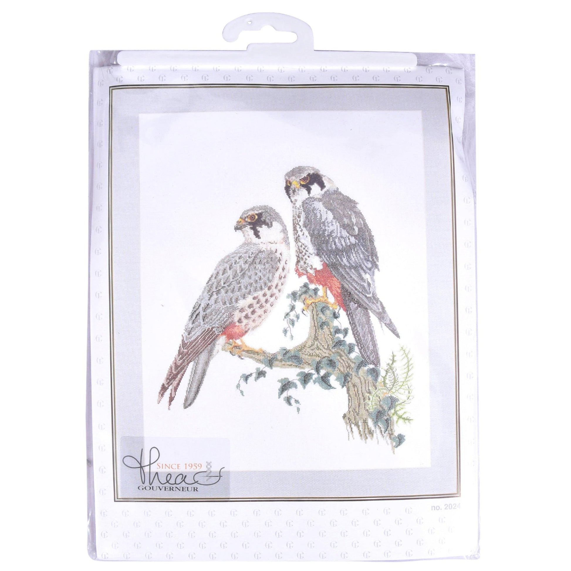 Thea Gouverneur - Counted Cross Stitch Kit - Falcons - Aida - 16 count - 2024A - Thea Gouverneur Since 1959