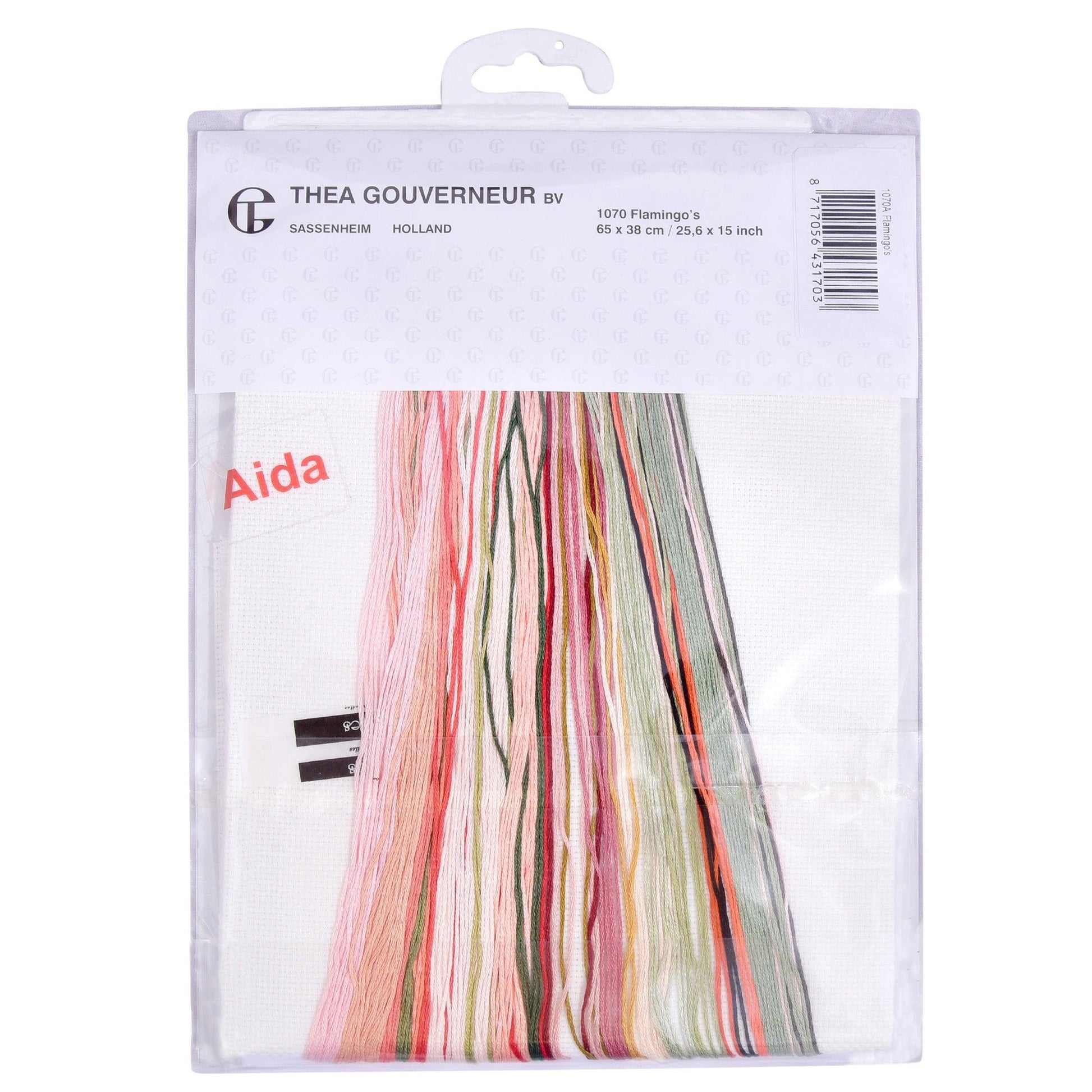 Thea Gouverneur - Counted Cross Stitch Kit - Flamingo - Aida - 16 count - 1070A - Thea Gouverneur Since 1959