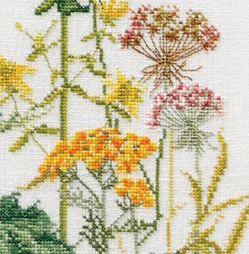 Thea Gouverneur - Counted Cross Stitch Kit - Herb Panel - Linen - 36 count - 424 - Thea Gouverneur Since 1959