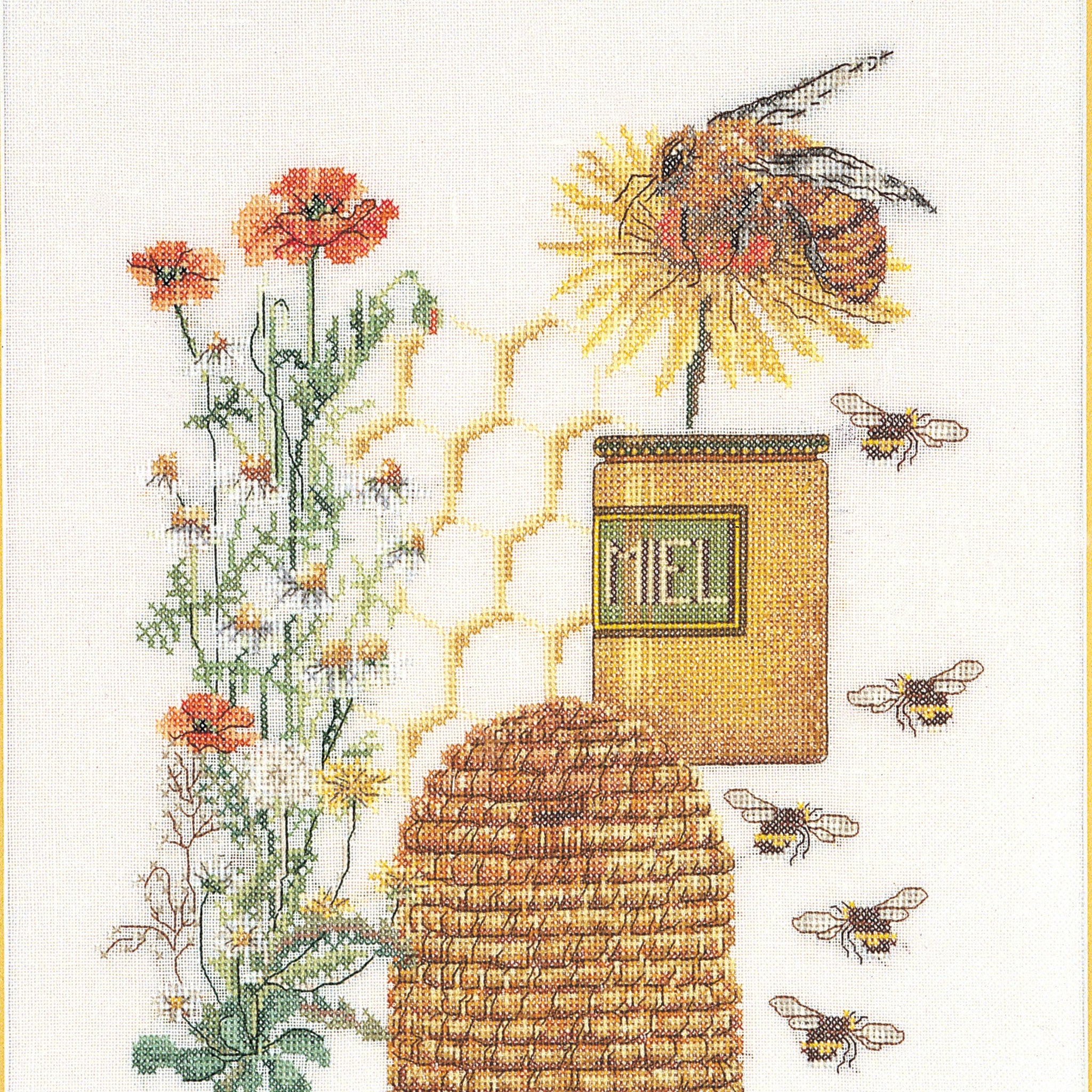 Thea Gouverneur - Counted Cross Stitch Kit - Honey Sampler - Aida - 16 count - 3016A - Thea Gouverneur Since 1959