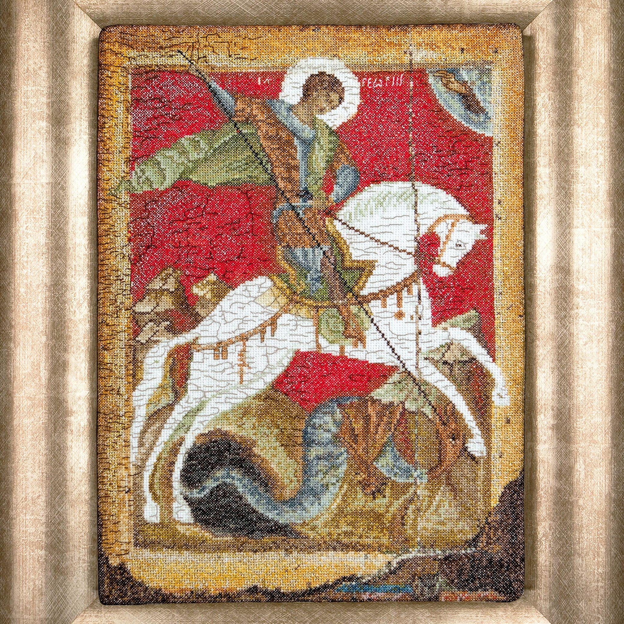 Thea Gouverneur - Counted Cross Stitch Kit - Icon St. George - Aida - 18 count - 498A - Thea Gouverneur Since 1959