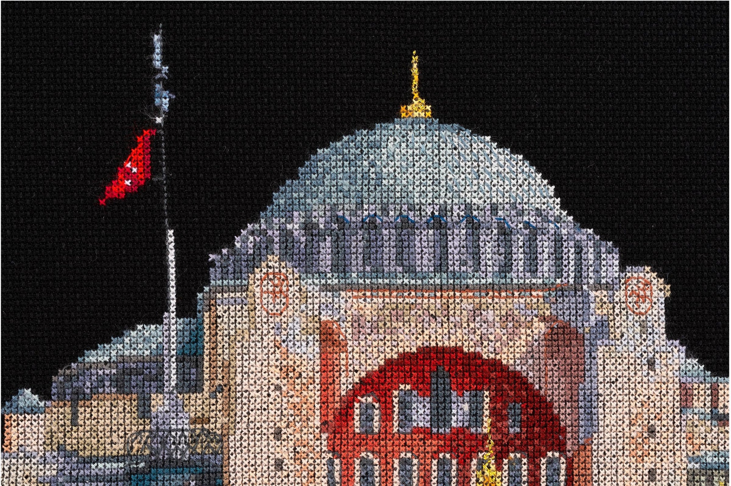 Thea Gouverneur - Counted Cross Stitch Kit - Istanbul - Aida Black - 18 count - 479.05 - Thea Gouverneur Since 1959