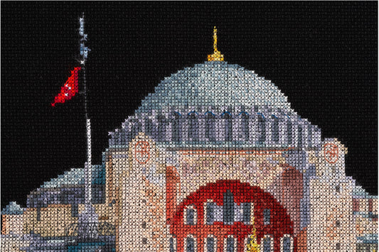 Thea Gouverneur - Counted Cross Stitch Kit - Istanbul - Aida Black - 18 count - 479.05 - Thea Gouverneur Since 1959