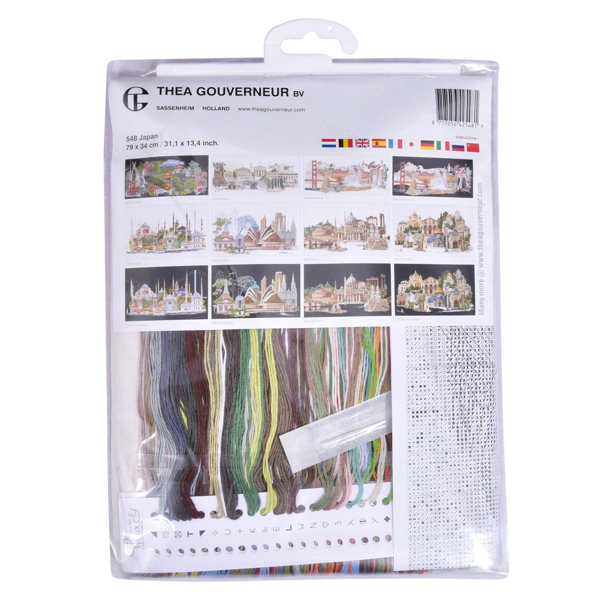 Thea Gouverneur - Counted Cross Stitch Kit - Japan - Linen - 36 count - 548 - Thea Gouverneur Since 1959