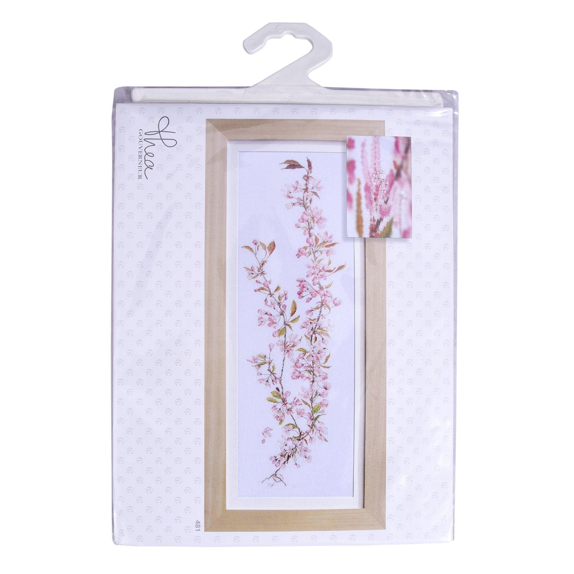 Thea Gouverneur - Counted Cross Stitch Kit - Japanese Blossom - Aida - 18 count - 481A - Thea Gouverneur Since 1959