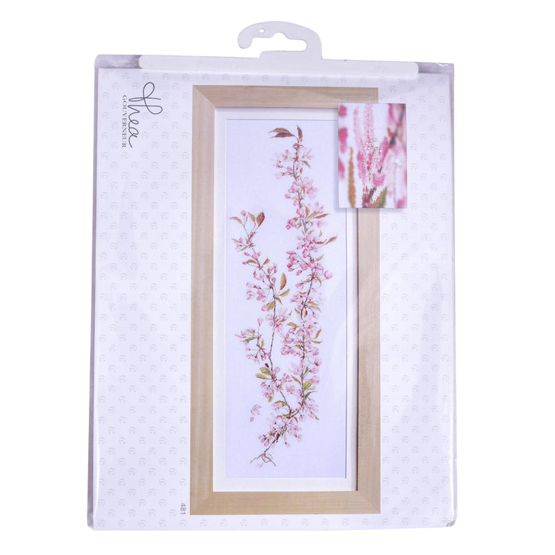 Thea Gouverneur - Counted Cross Stitch Kit - Japanese Blossom - Linen - 36 count - 481 - Thea Gouverneur Since 1959
