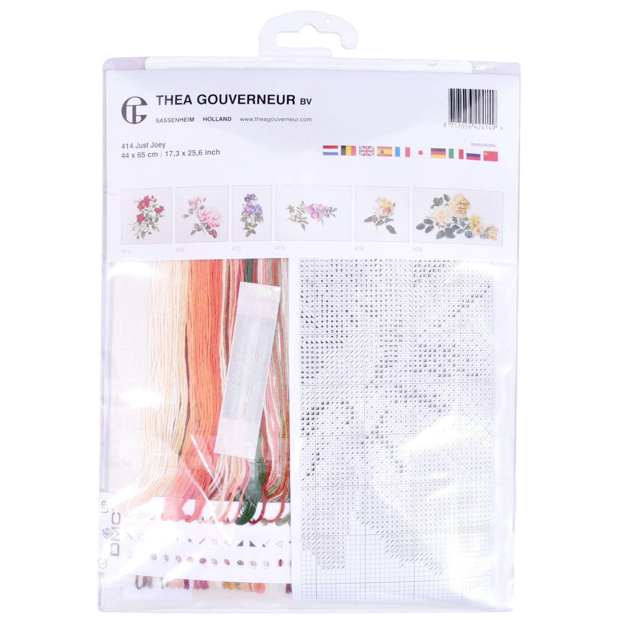 Thea Gouverneur - Counted Cross Stitch Kit - Just Joey - Linen - 36 count - 414 - Thea Gouverneur Since 1959