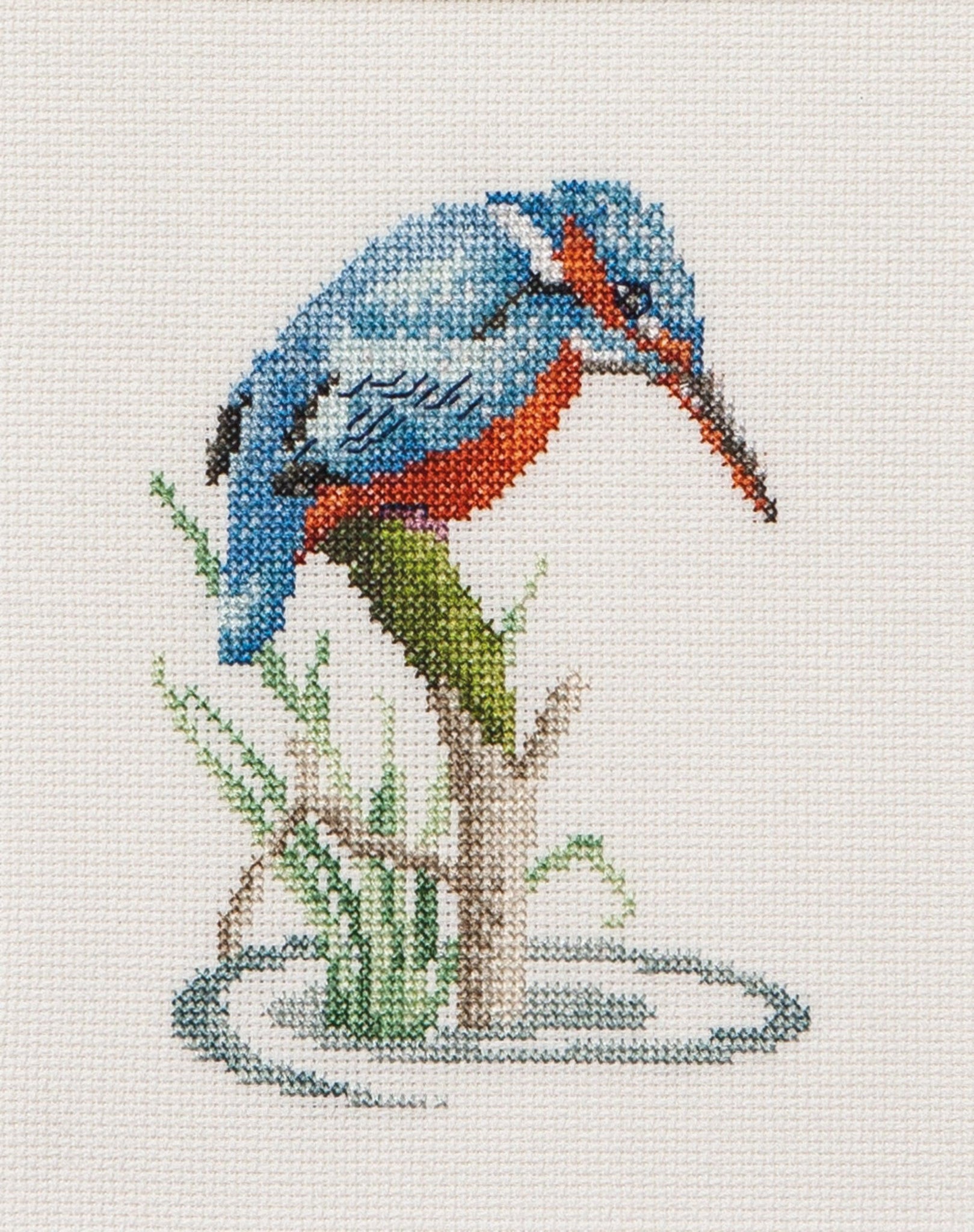 Thea Gouverneur - Counted Cross Stitch Kit - Kingfisher - Aida - 14 count - 574A - Thea Gouverneur Since 1959