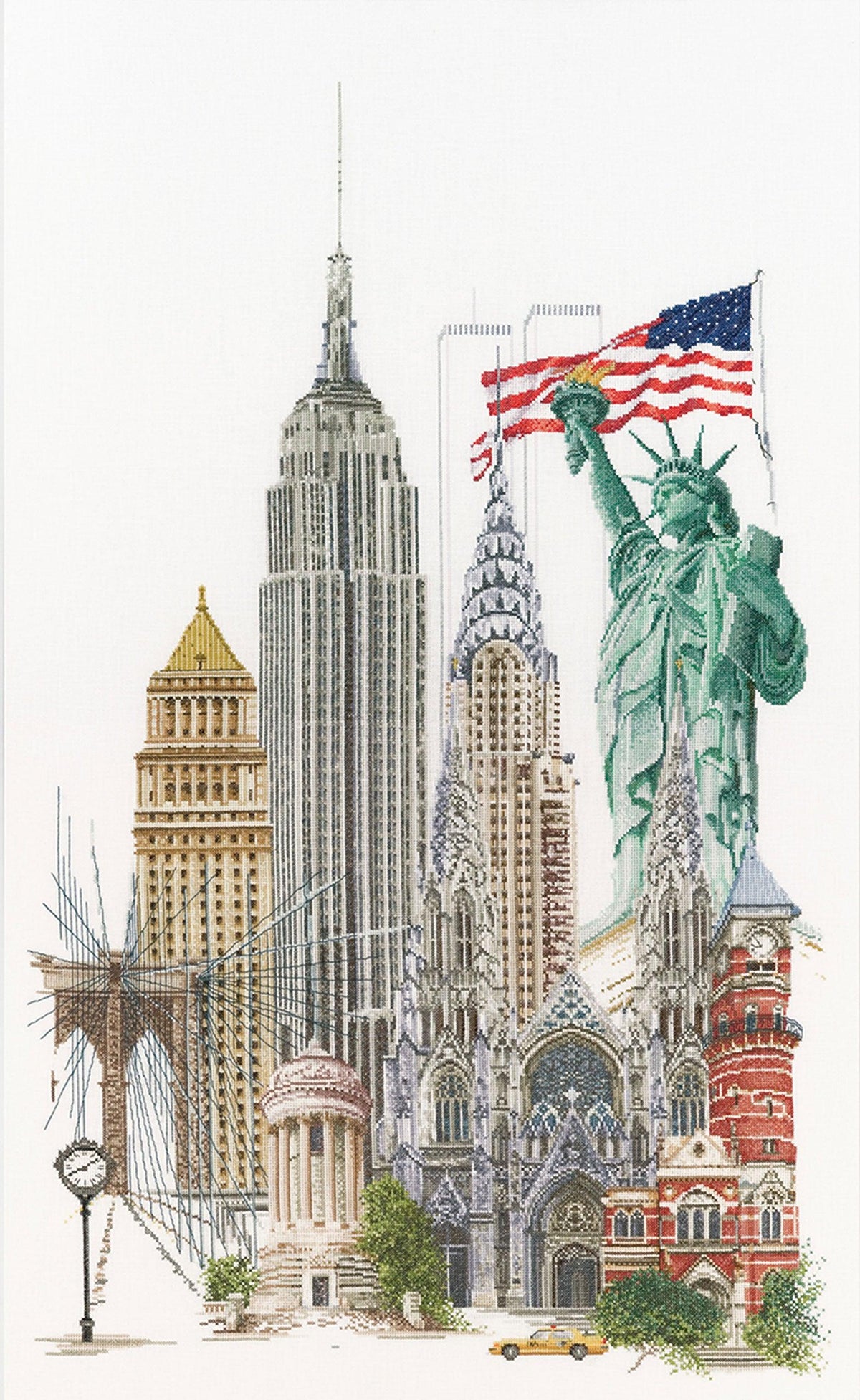 Thea Gouverneur - Counted Cross Stitch Kit - New York - Aida - 18 count - 471A - Thea Gouverneur Since 1959