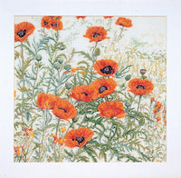 Thea Gouverneur - Counted Cross Stitch Kit - Orange Poppies - Aida - 16 count - 2062A - Thea Gouverneur Since 1959