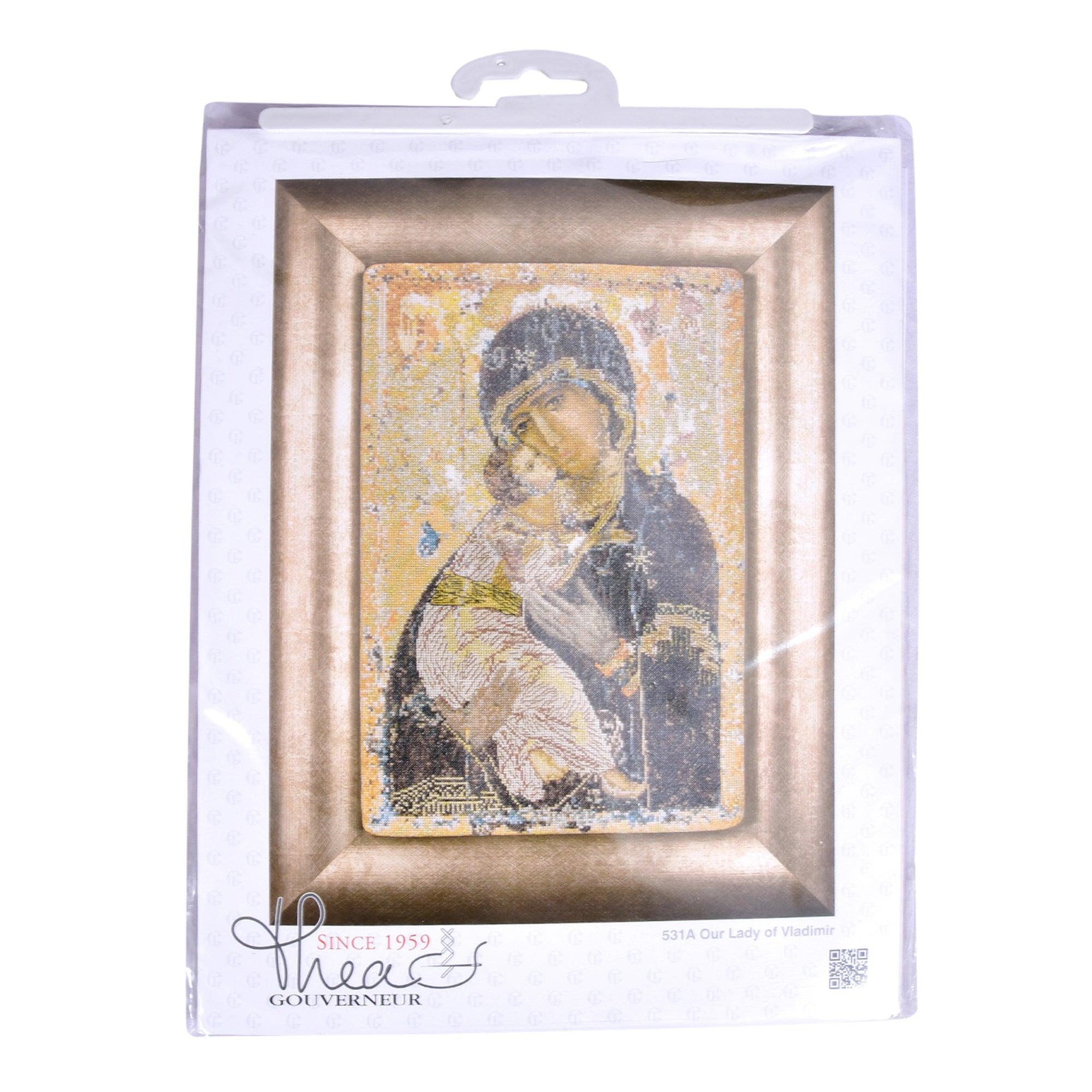 Thea Gouverneur - Counted Cross Stitch Kit - Our Lady of Vladimir - Aida - 18 count - 531A - Thea Gouverneur Since 1959