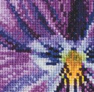 Thea Gouverneur - Counted Cross Stitch Kit - Pansy - Aida - 18 count - 456A - Thea Gouverneur Since 1959