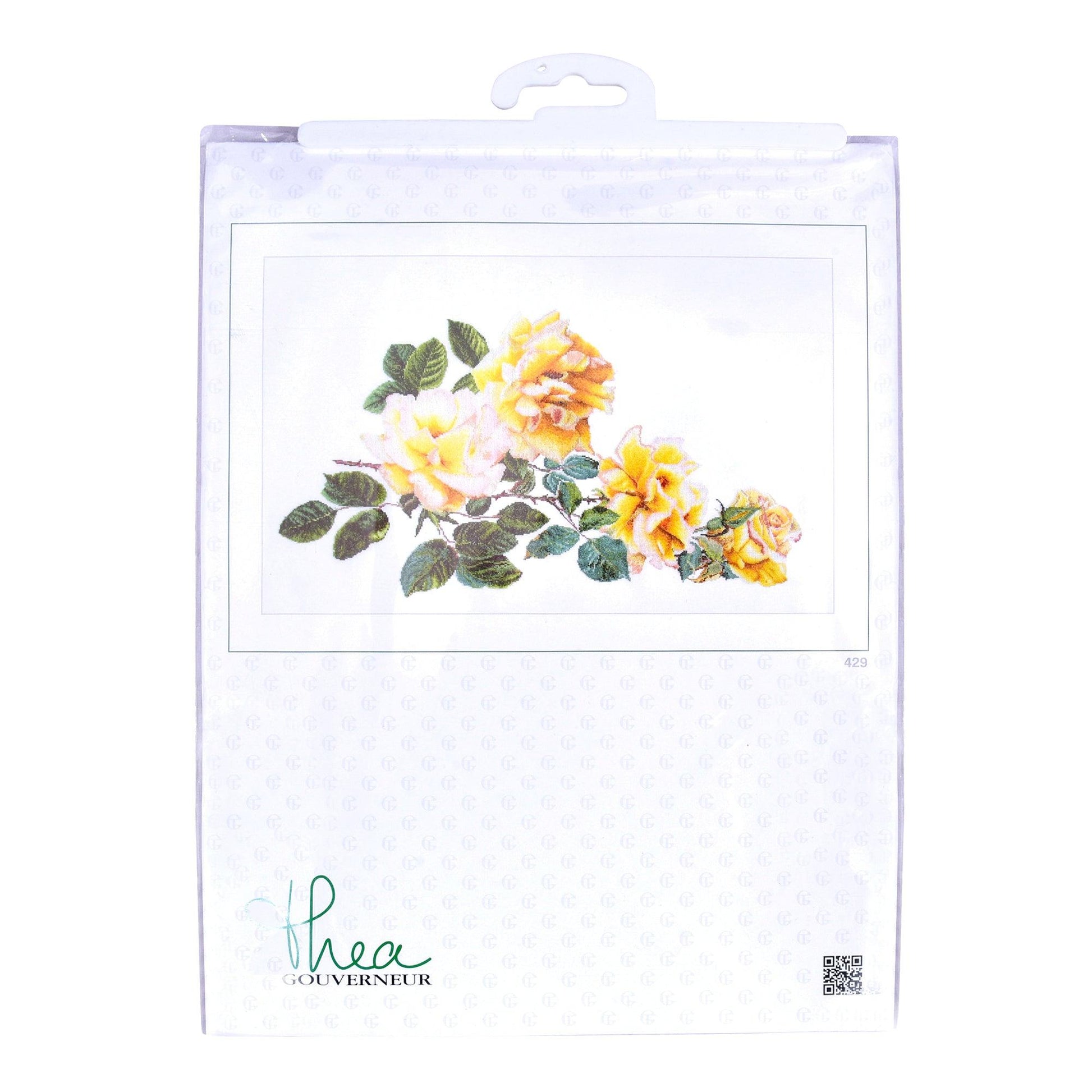 Thea Gouverneur - Counted Cross Stitch Kit - Peace Rose - Aida - 18 count - 429A - Thea Gouverneur Since 1959