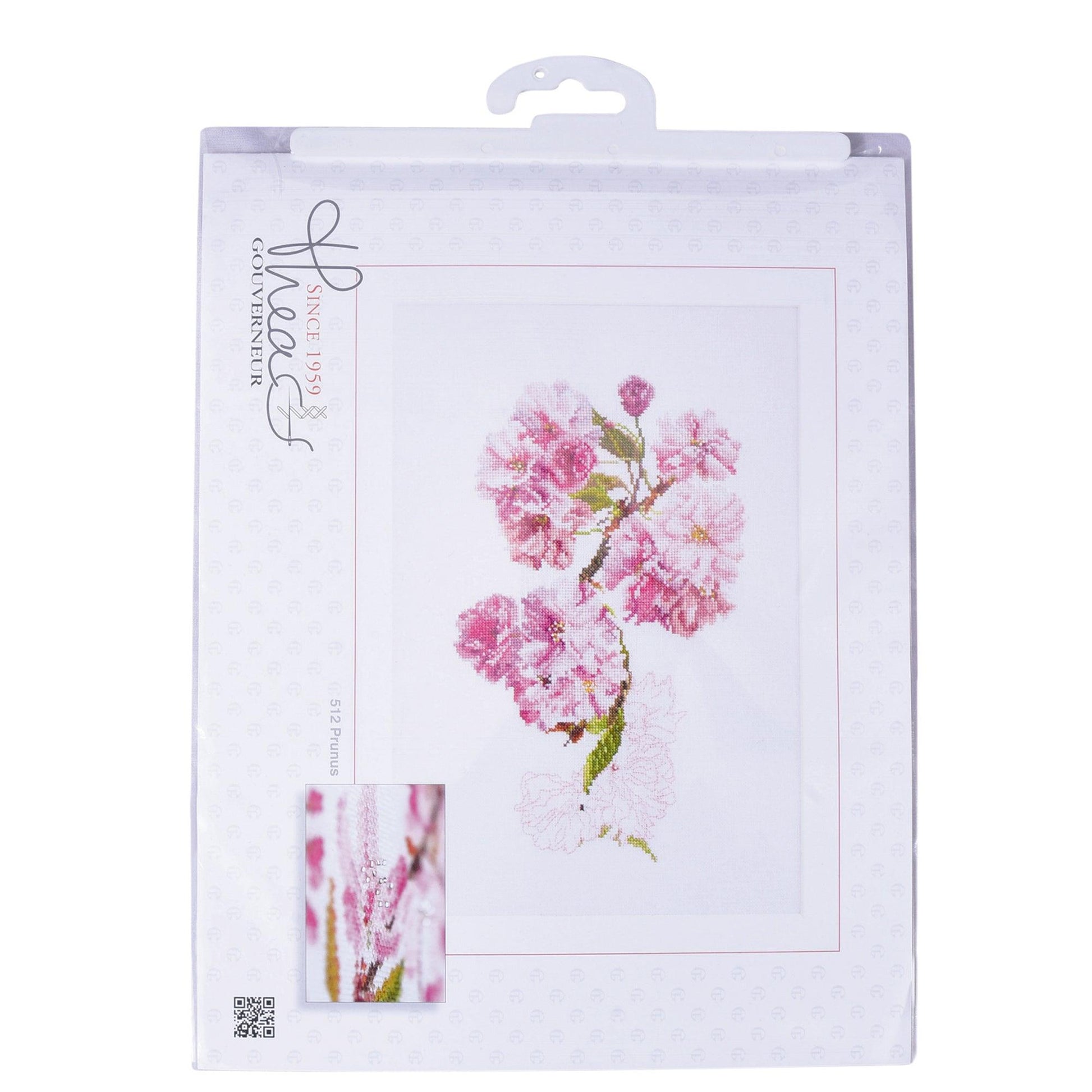 Thea Gouverneur - Counted Cross Stitch Kit - Prunus - Aida - 18 count - 512A - Thea Gouverneur Since 1959