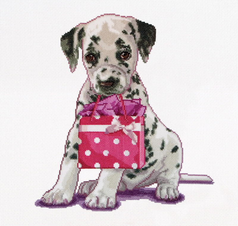 Thea Gouverneur - Counted Cross Stitch Kit - Puppy Went Shopping - Aida - 16 count - 737A - Thea Gouverneur Since 1959