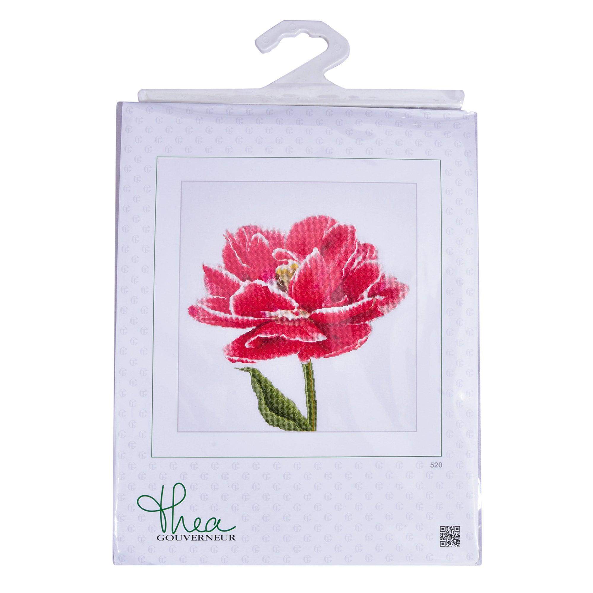 Tulip Counted Cross Stitch Kit Pink