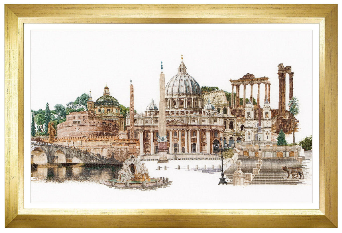 Thea Gouverneur - Counted Cross Stitch Kit - Rome Italy - Linen - 36 count - 499 - Thea Gouverneur Since 1959
