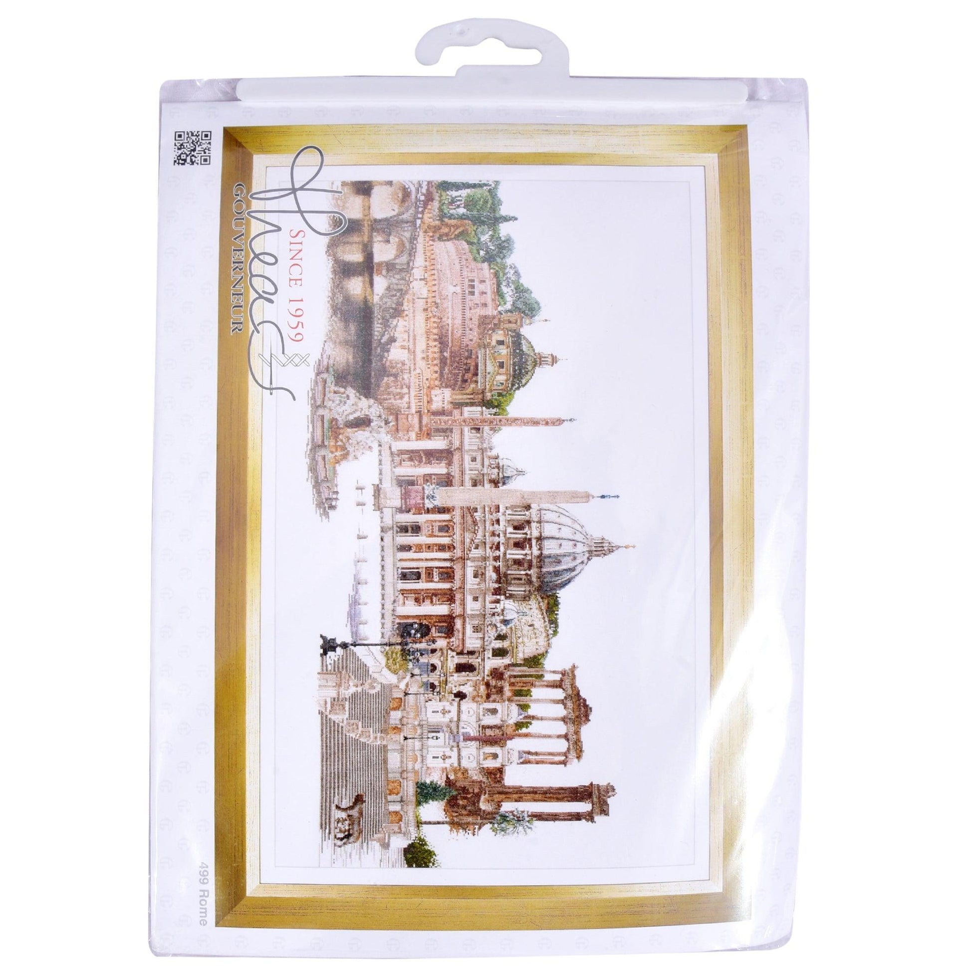 Thea Gouverneur - Counted Cross Stitch Kit - Rome Italy - Linen - 36 count - 499 - Thea Gouverneur Since 1959