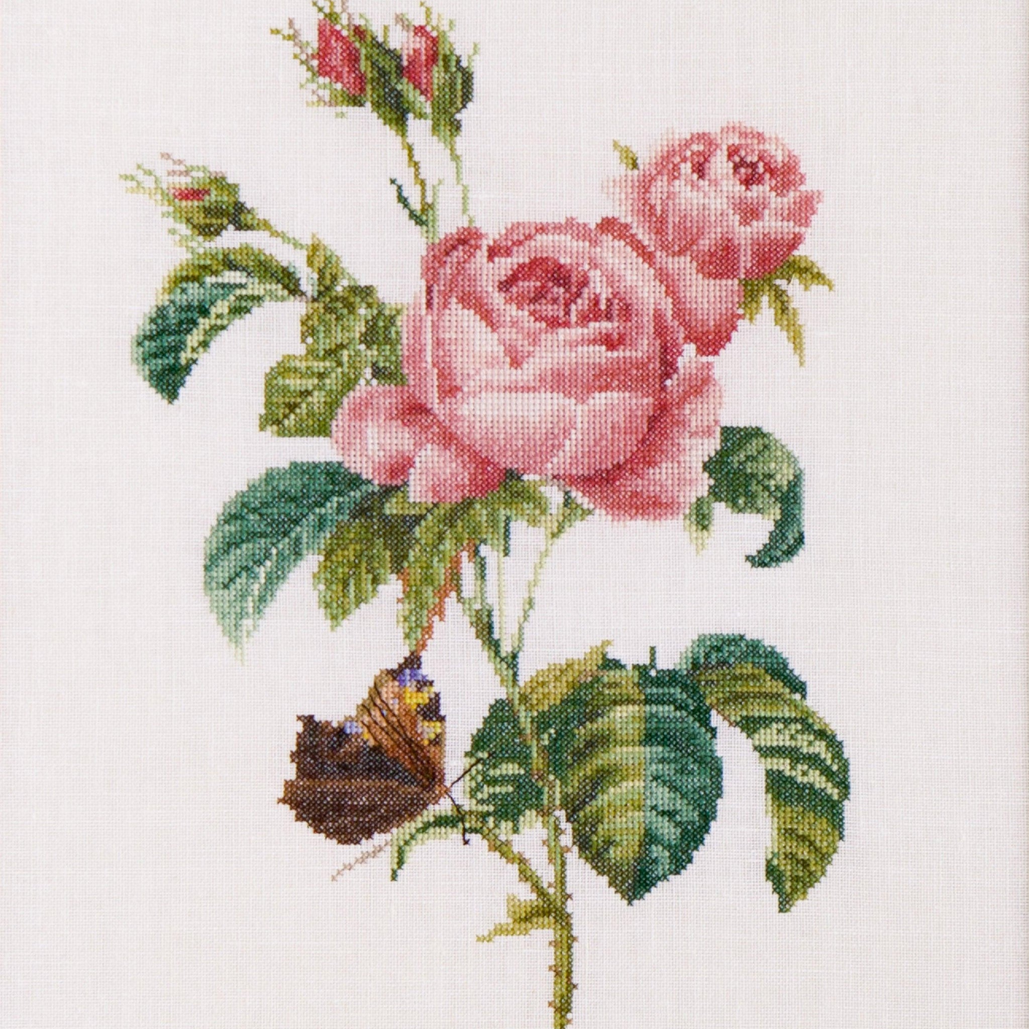 Thea Gouverneur - Counted Cross Stitch Kit - Rose Redouté - Aida - 18 count - 2030A - Thea Gouverneur Since 1959