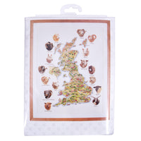 Thea Gouverneur - Counted Cross Stitch Kit - Sheep Map Of Great Britain - Aida - 18 count - 1076A - Thea Gouverneur Since 1959