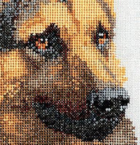 Thea Gouverneur - Counted Cross Stitch Kit - Shepherd's Dog - Linen - 24 count - 934 - Thea Gouverneur Since 1959