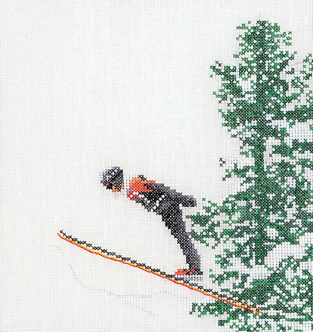 Thea Gouverneur - Counted Cross Stitch Kit - Skiing - Aida - 18 count - 3039A - Thea Gouverneur Since 1959