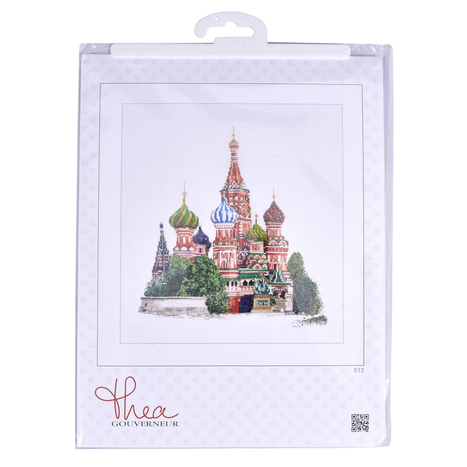 Thea Gouverneur - Counted Cross Stitch Kit - St. Basil's Cathedral Moscow Russia - Linen - 36 count - 513 - Thea Gouverneur Since 1959