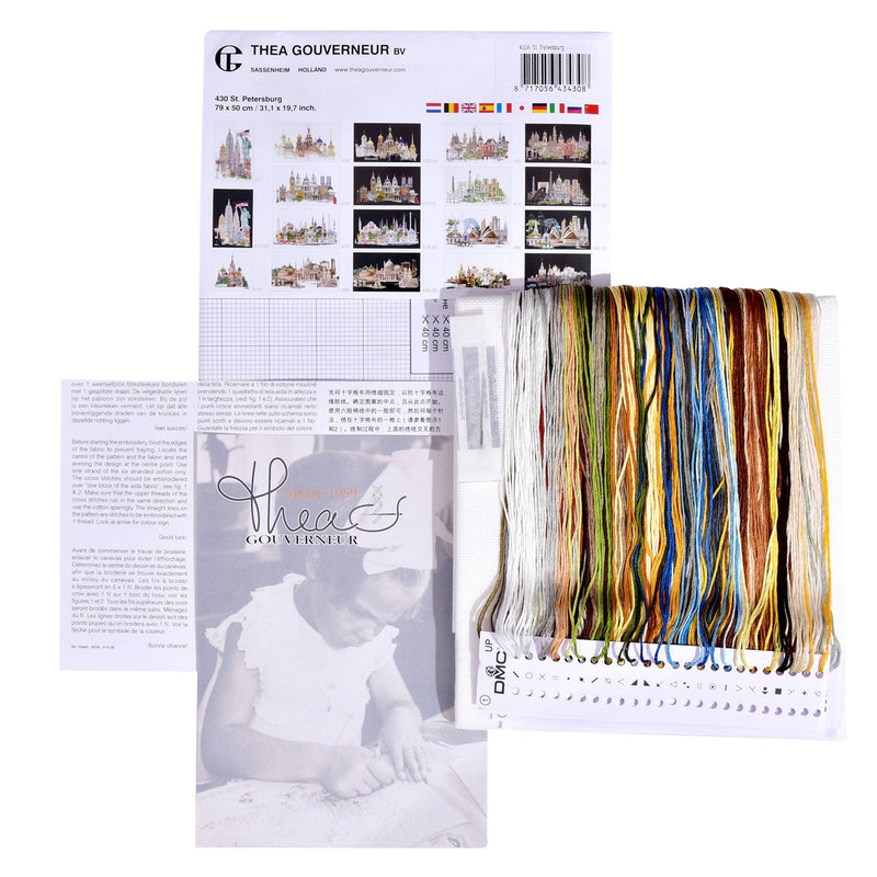 Thea Gouverneur - Counted Cross Stitch Kit - St. Petersburg - Aida - 18 count - 430A - Thea Gouverneur Since 1959